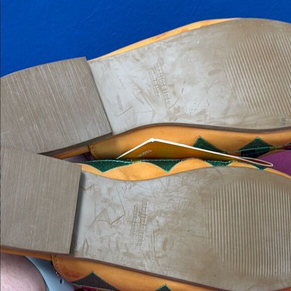 FARM Rio Tan and Blue Moccasins with Leather and Cushioned Sole - Picture 9 of 9